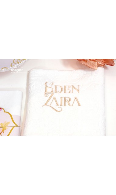 Trusou botez brodat pentru fetite personalizat cu licurici si clopotei, Gradina secreta 8